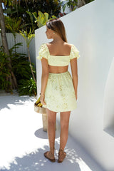 Warm Wishes Mini Dress Yellow